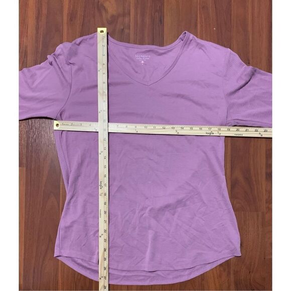 NICE WOMEN Seg'Ments Women's 3/4 Sleeve V-Neck Shirt size large Good Condition - Picture 7 of 7